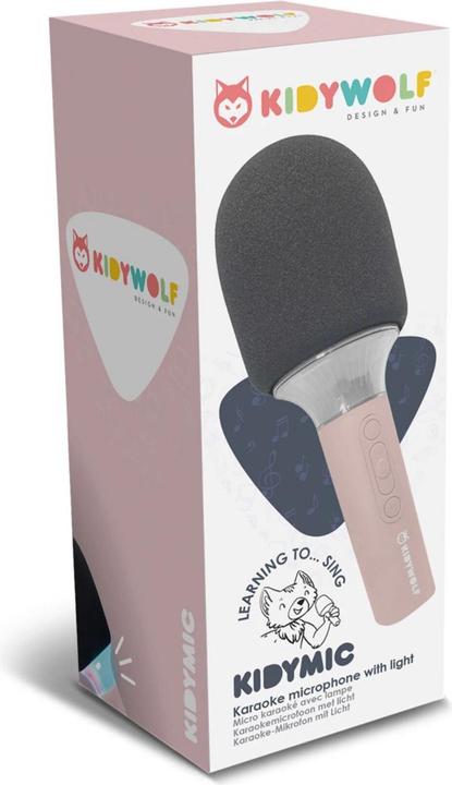 Actual product image Kidywolf Bluetooth microphone with light