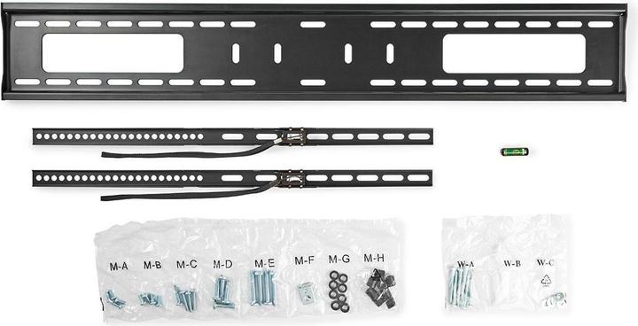 Produktbild Nedis TVWM3050BK - Pevný Nástěnný Držák TV | 60-100" | Max. 75 kg | Vzdálenost od Stěny 30.5 mm (Wand, 75 kg, 60" - 100")