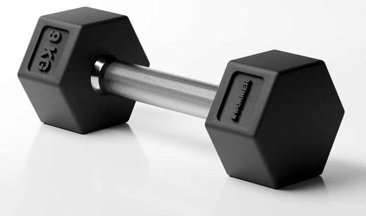 Actual product image Hammer Fitness HAMMER Kurzhantel Hexagon PRO 1 x 9 kg, Hantelart (1 x 9 kg)