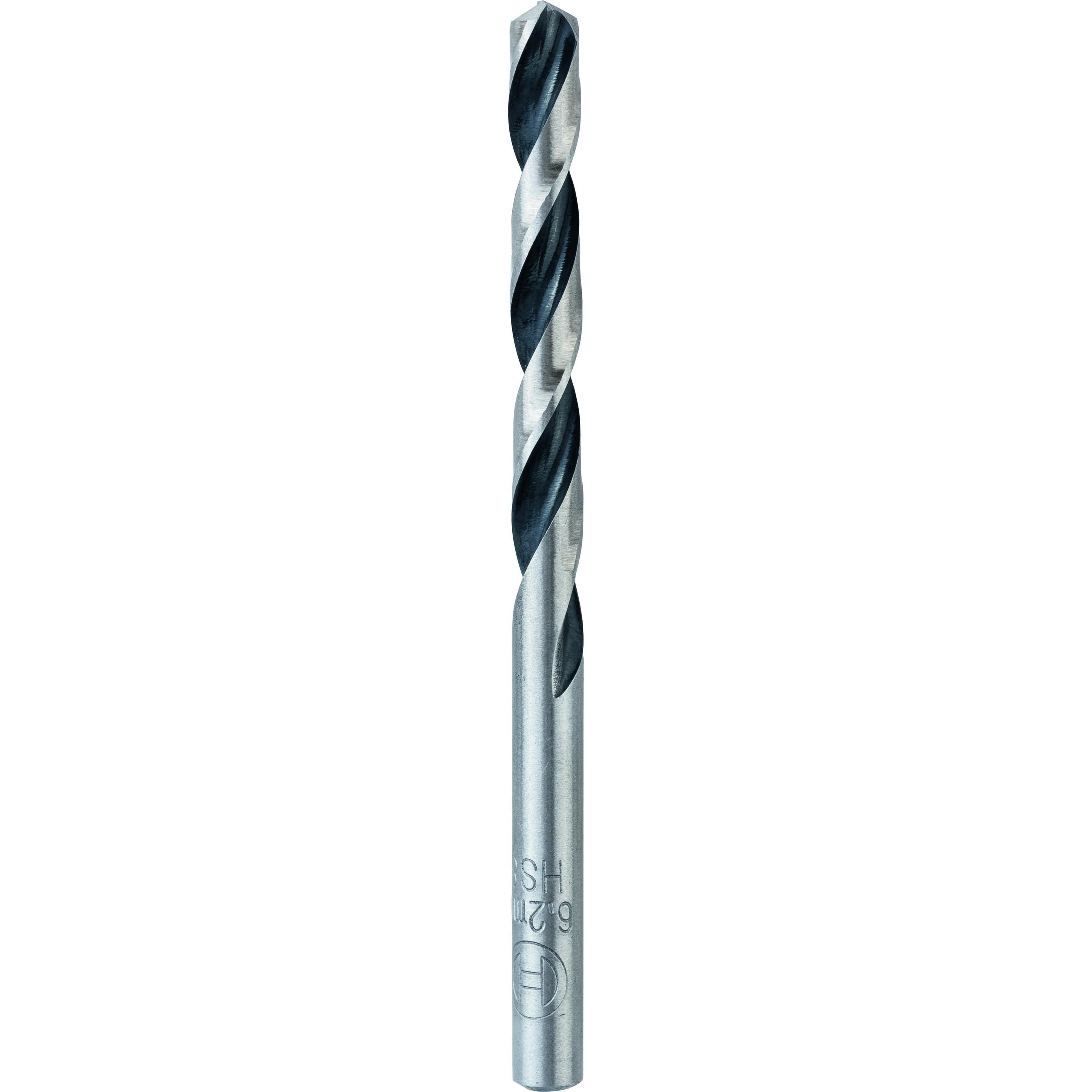 Bosch Professional Zubehör, Bohrereinsatz, Metallspiralbohrer HSS PointTeQ, DIN 338, 6,2 mm, 10er-Pack (6.2 mm)