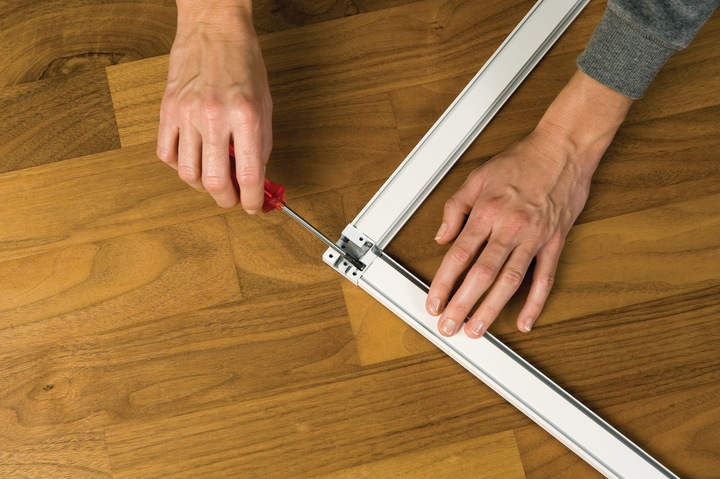 Actual product image tesa Insect screen Alu COMFORT for windows, with aluminium frame, without drilling (100 x 120 cm)