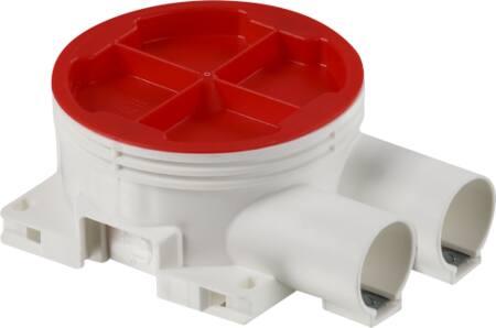 Actual product image ABB Flush-mounted box with pipe 2xØ20 1M D38
