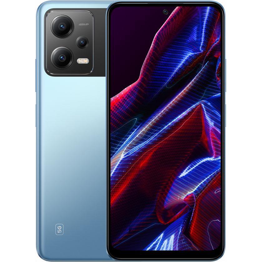 Xiaomi Poco X5 (128 GB, Blau, 6.67", Hybrid Dual SIM, 48 Mpx, 5G), Smartphone, Blau