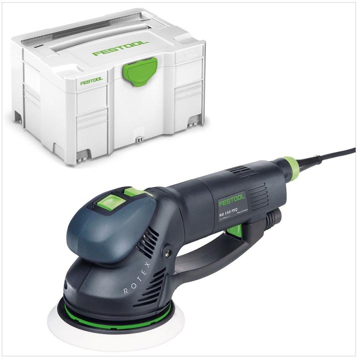 Actual product image Festool RO 150 FEQ-Plus ROTEX Geared eccentric sander 720W, 5mm stroke + Systainer Case (571805) (Eccentric grinder, 720 W)