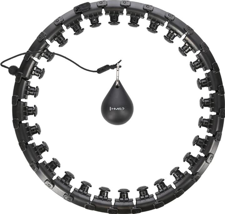 HMS HHW12 PLUS SIZE HULA HOOP Juodas AVEC POIDS (51 cm, 1375 g)