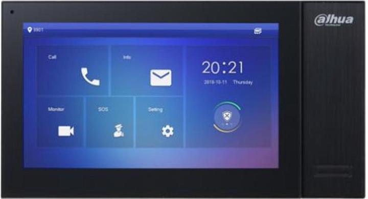 Image du produit Dahua Technology VTH2421FB Système d'accès vidéo 17 8 cm (7 pouces) Noir (Filaire)