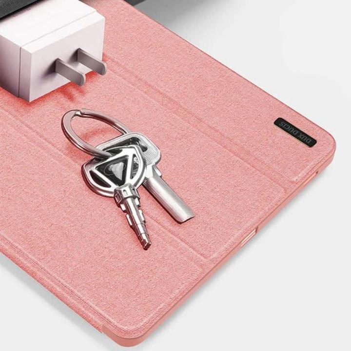 Image du produit Samsung Galaxy Tab S10 FE Plus - Ducis Domo Series, aufstellbares Flip-Etui, Pink (Samsung Galaxy Tab S10 FE+)