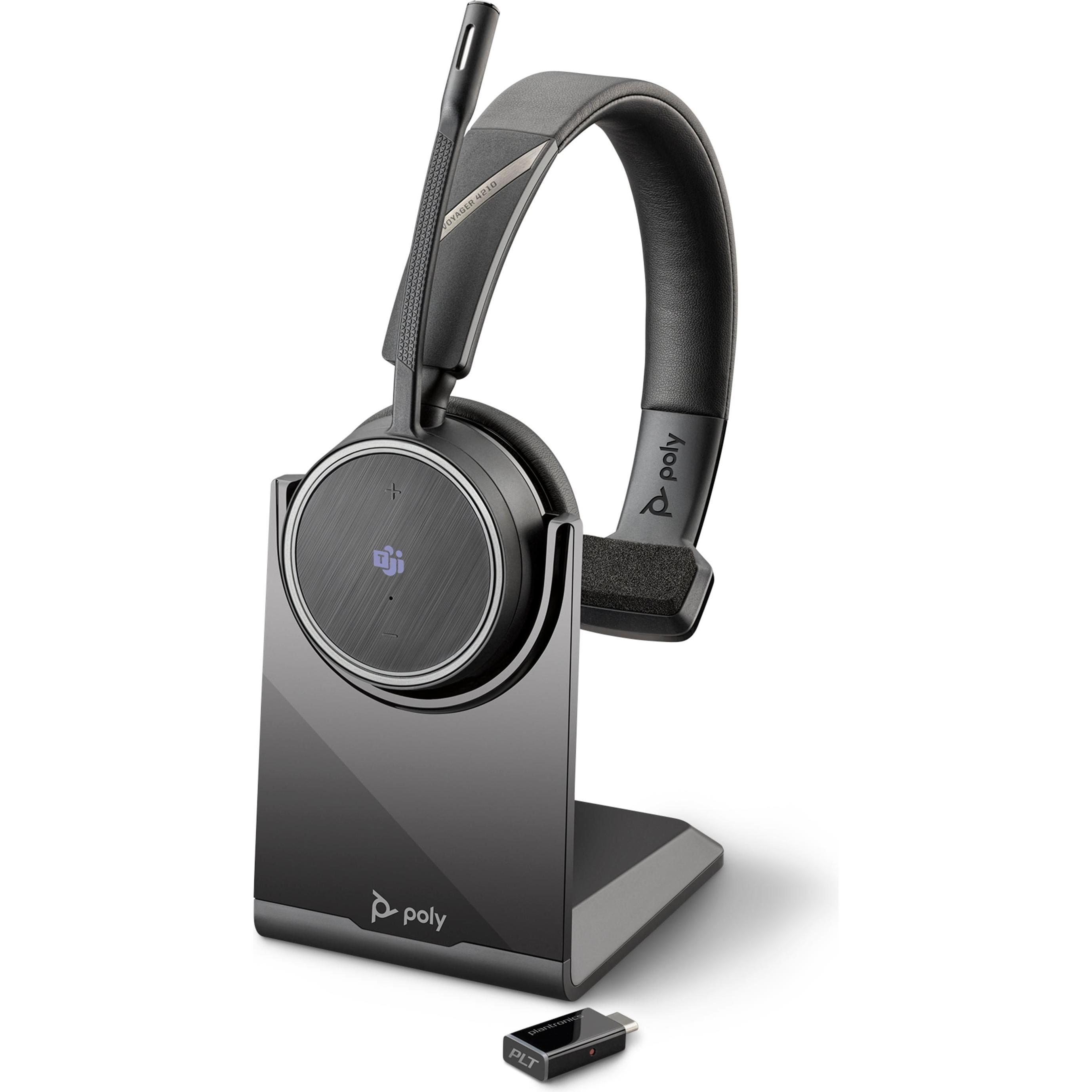 Poly VOY 4210 -M USB-C HS (Kabellos, USB-C), Office Headset, Schwarz
