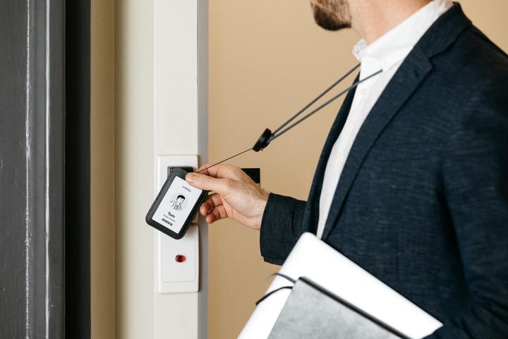 Actual product image Orbitkey ID Card Holder with Lanyard, black
