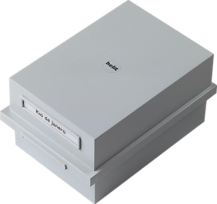 Actual product image Helit Card index box with lid the admin (A6)