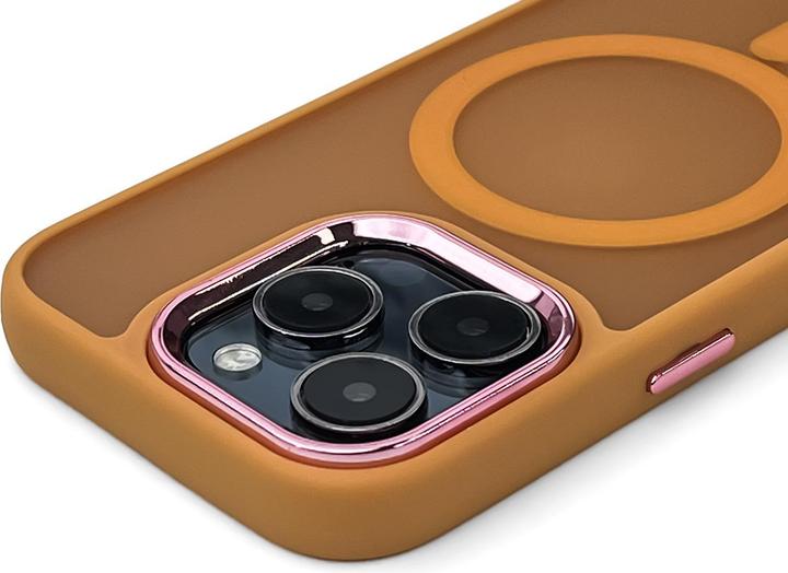 Actual product image Wozinsky Fashion Case with MagSafe for Samsung Galaxy S24 FE - Orange (Samsung Galaxy S24 FE)