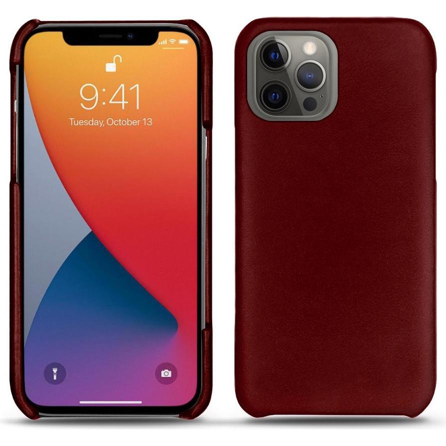 Noreve Lederschutzhülle (Apple iPhone 13 Pro Max), Smartphone Hülle, Rot