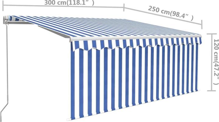 Actual product image vidaXL Markise (3.50 m)