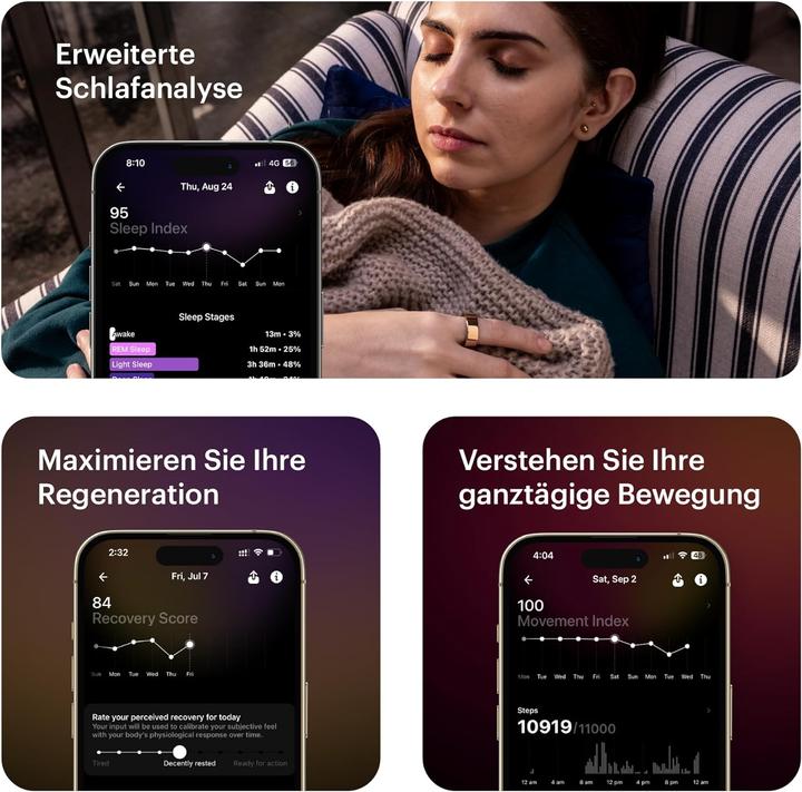 Image du produit Ultrahuman Ring Air (13, Titane brut)