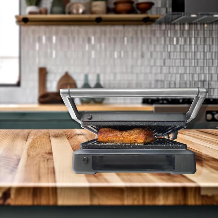 Produktbild Little Balance Multifunktionale elektrische Vleesgrill mit XXL-Platten, Touchscreen und 5 Programmen