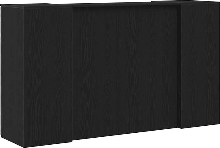 Actual product image VidaXL Reception counter black oak look 180x50x103.5cm wood-based material