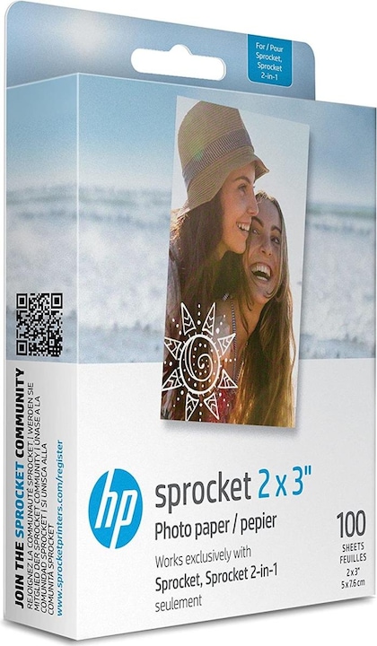 Actual product image HP Sprocket (2 x 3 inch, 100 x)