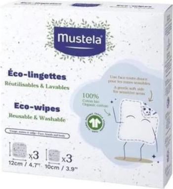 Produktbild Mustela 6er-Set Waschbarer Tücher - Weiss und Blau (6 Stück)