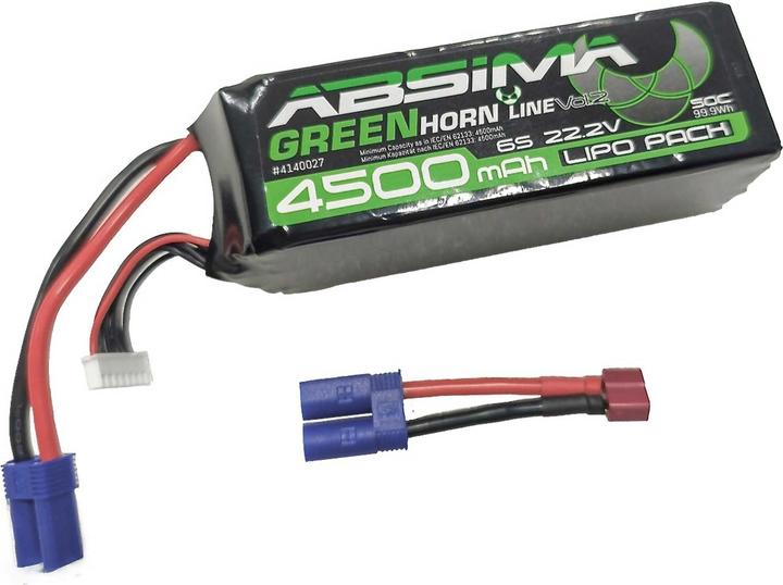 Actual product image Absima Greenhorn Vol.2 LiPo 6S 22,2V-50C 4500 SC (EC5/T-Plug) (22.20 V, 4500 mAh)
