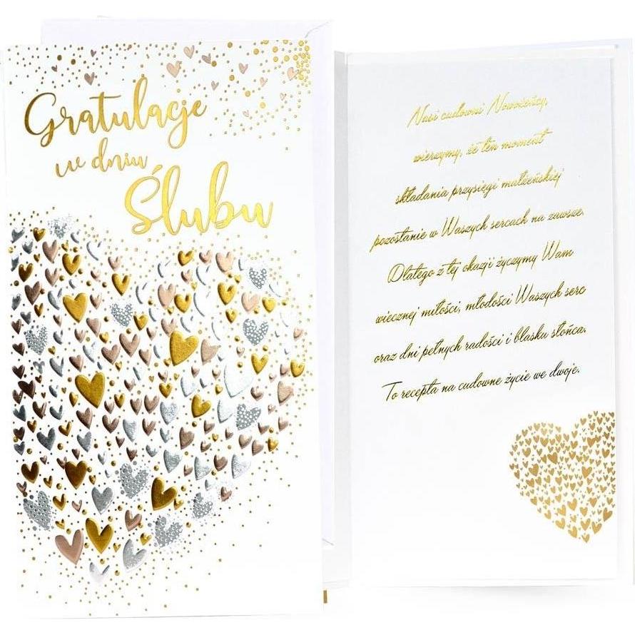 Kukartka, Biglietto di auguri + Carta da lettere, Hochzeitskarte (1 pz.)