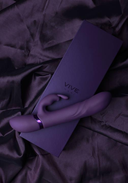 Actual product image Shots Vibrating and Rotating Wiggle G-Spot Rabbit - Pink
