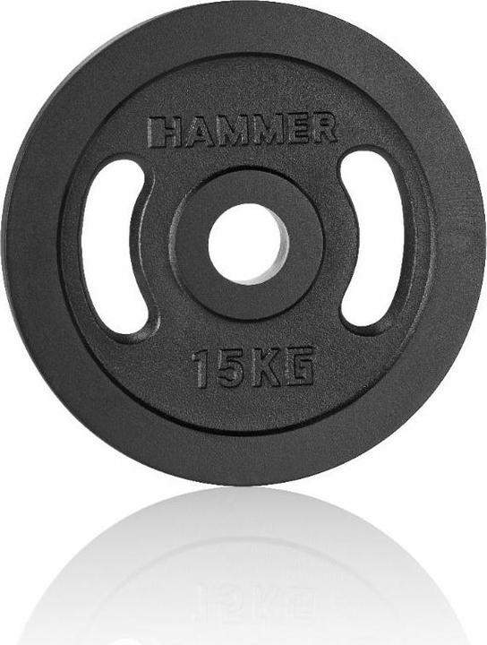 Hammer Fitness Hantelscheibe 50 mm 15 kg (1 x 15 kg)