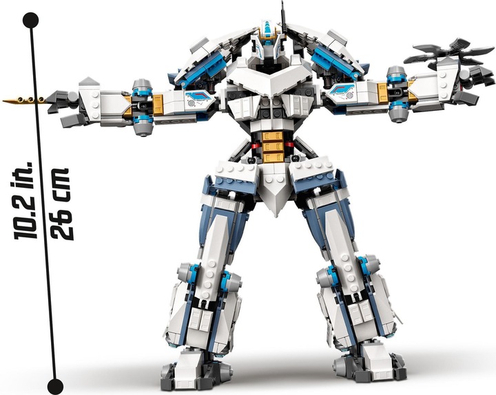 Actual product image LEGO Zane's Titan Mech (71738, LEGO Ninjago)