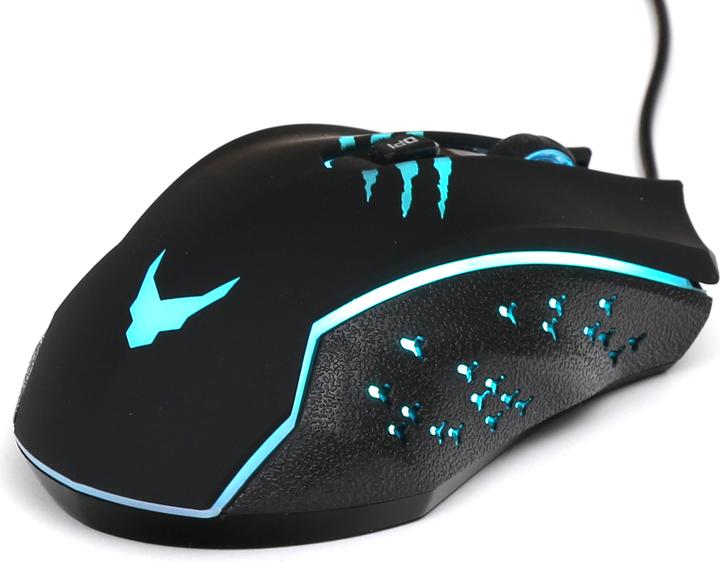 Varr Gaming USB Mouse, Adjustable DPI (1200, 1800, 2400 or ), 6 Button with Scroll Wheel, LED 9 (Cable)