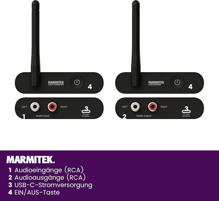 Image du produit Marmitek Wireless Audio Transmitter (20 m)