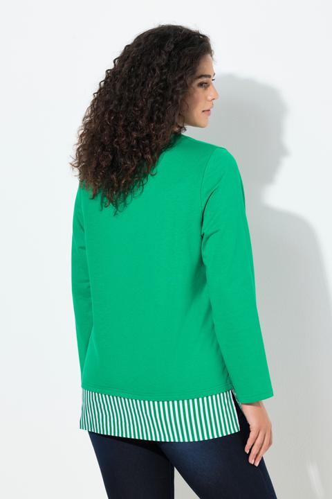 Produktbild Ulla Popken Sweater, Blusensaum, Rundhals, Langarm (54)