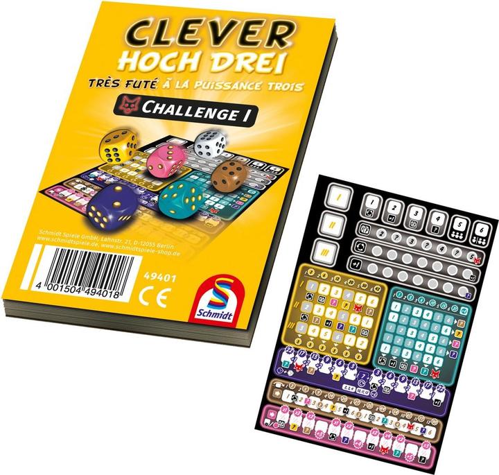 Produktbild Schmidt Spiele Clever hoch Drei Zusatzblock (Deutsch, 1 - 4 Spieler)