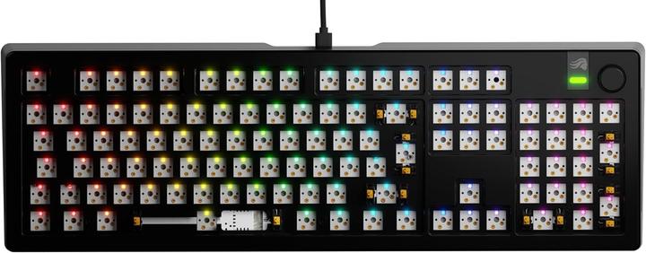 Produktbild Glorious GMMK 3 Pro 100 % Custom Gaming-Tastatur - Barebone, ISO-Layout, schwarz (Barebone, Kabelgebunden)