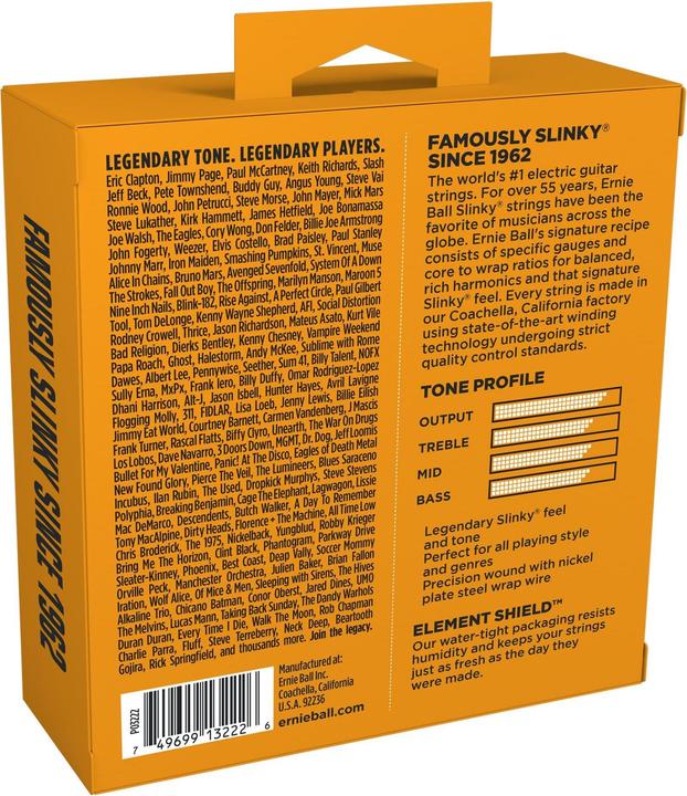 Actual product image Ernie Ball Set of strings, Slinky Nickel 3-pack, Hybrid 09-46 (6x, Electric guitar, 0.05")