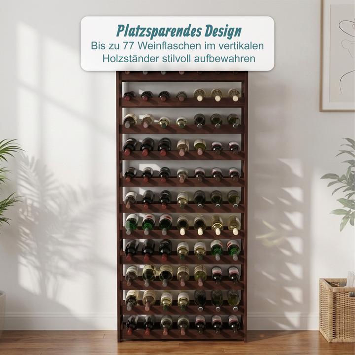 Actual product image Relaxdays winerack (72.50 x 25 x 166 cm)