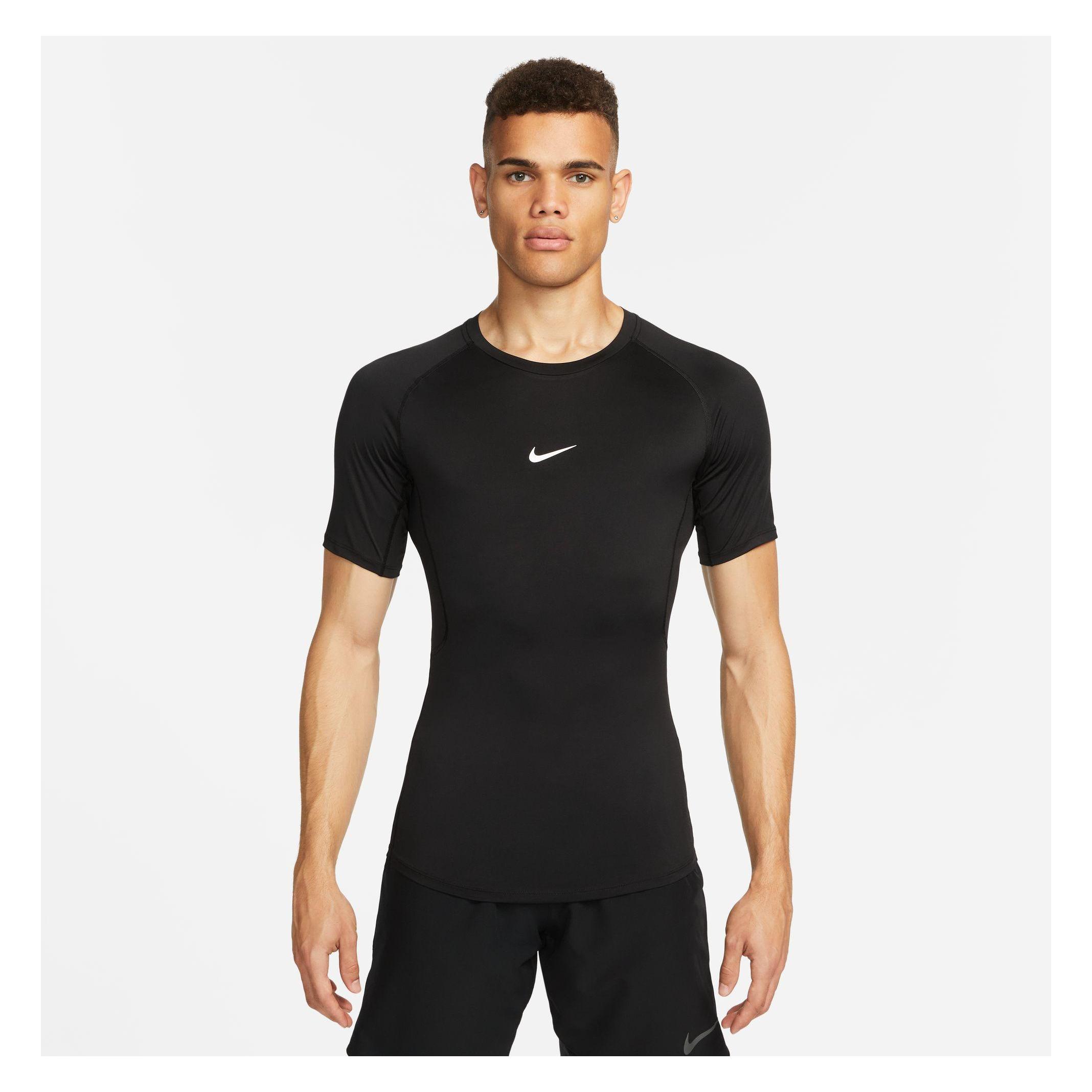 Nike, Mannen, Sportief Shirt, Pro Dri-Fit Strak S/S (Xxl), Zwart, Xxl