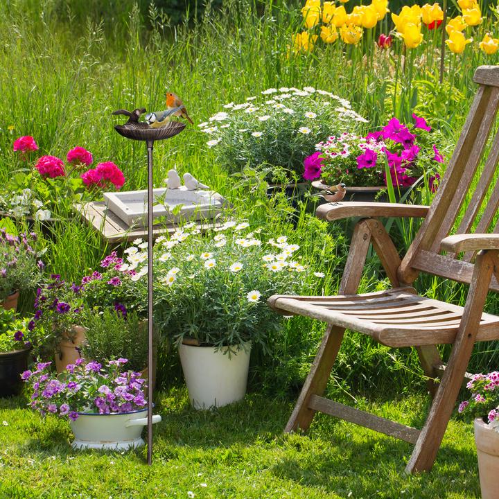Actual product image Relaxdays Birdbath