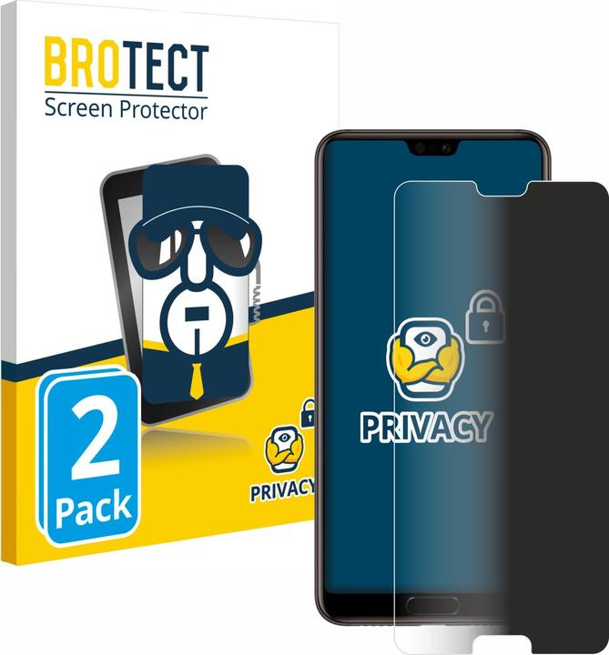 Actual product image BROTECT Anti-spy privacy film Blue light protection film (2 Piece, Cubot P20)