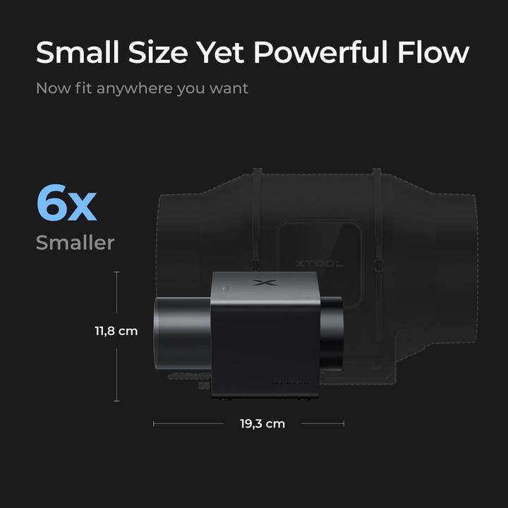 Actual product image XTool SafetyPro IF2 Hyper Flow Inline Duct Fan (Hose)
