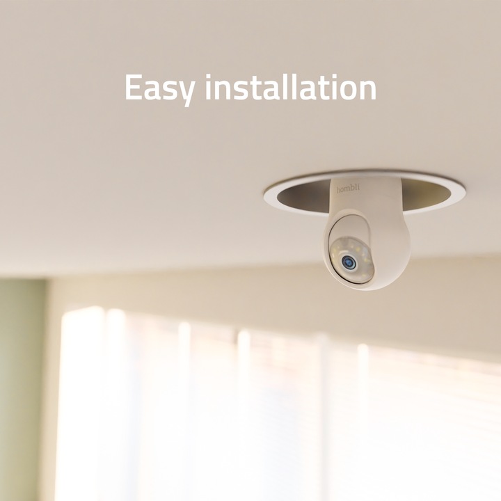 Actual product image Hombli Bulb Cam (2560 x 1440 Pixels)