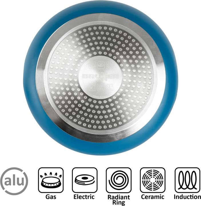 Immagine prodotto Brunner Carezza Magnetogrip (22 cm, Set di pentole e padelle da cucina, Alluminio)