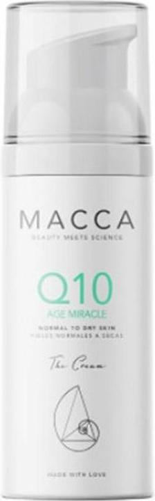 Actual product image Macca Cosmetics Q10 AGE MIRACLE cream normal to dry skin 50 ml (50 ml, Day cream)