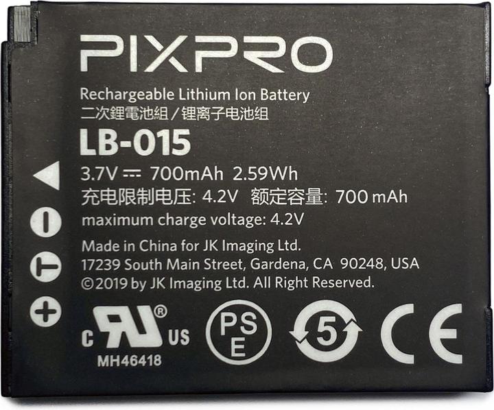 Actual product image Kodak Pixpro LB-015 (Camera battery)