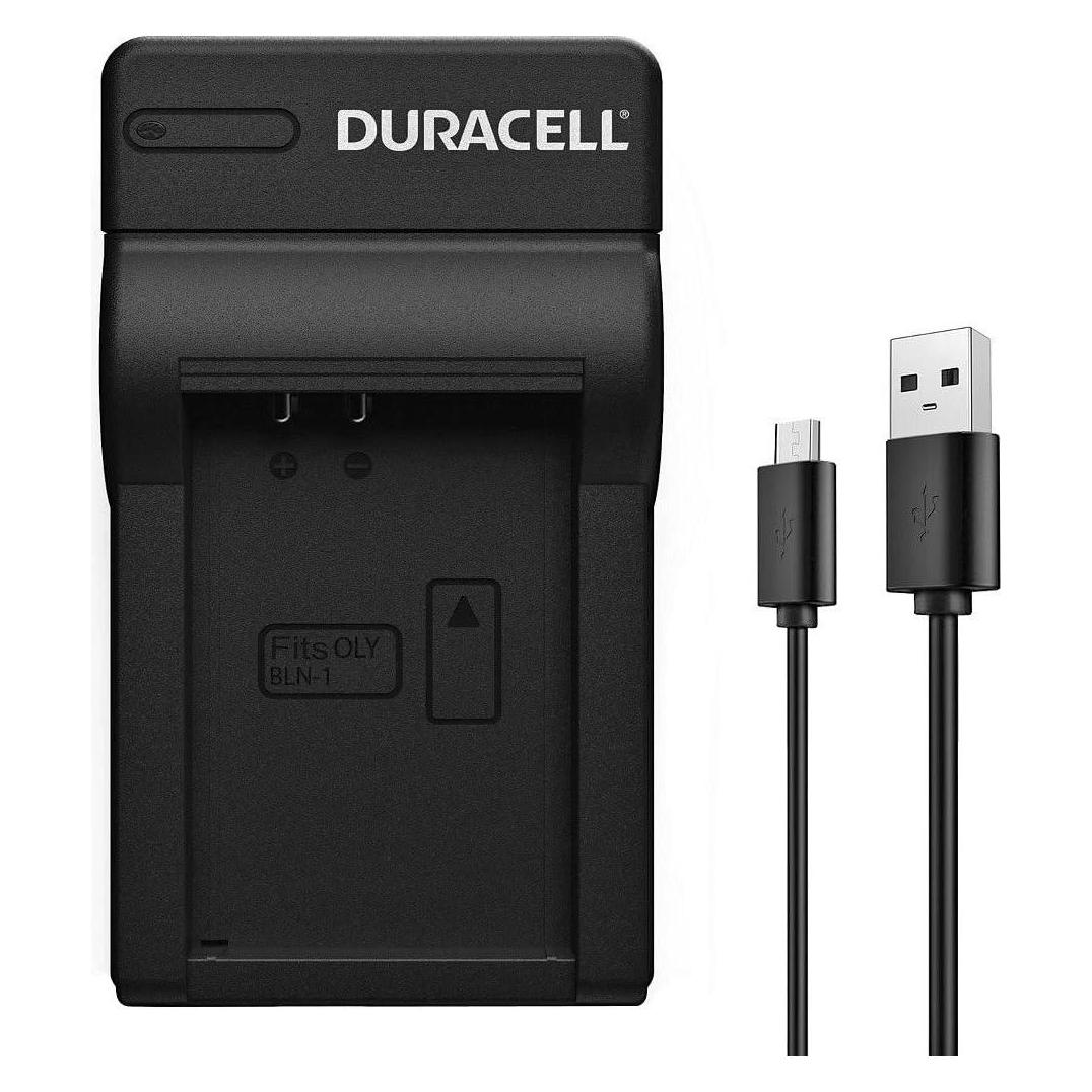 Duracell Lader met USB-kabel (Batterijlader voor camera), Stroomvoorziening voor de camera, Zwart