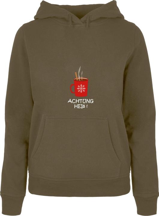Produktbild Merchcode Ladies Achtung heiss Basic Hoody - 113281 (M)