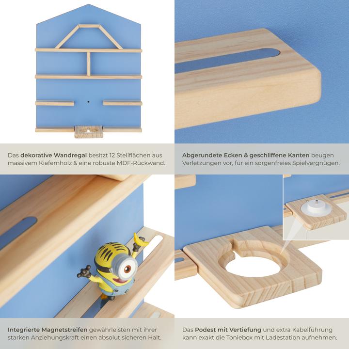 Actual product image tectake Scaffale da parete Mylittle Story per fino a 50 Tonies