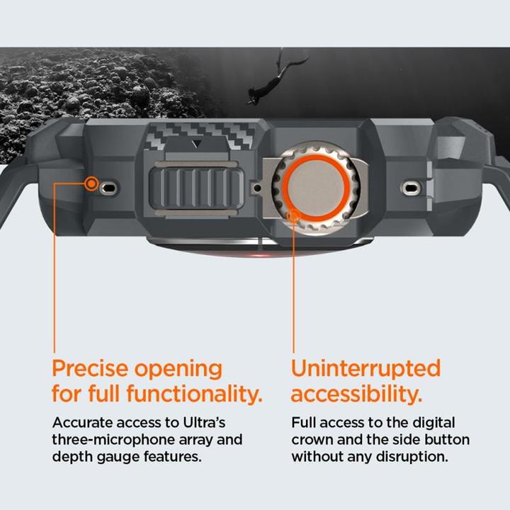 Immagine prodotto Spigen Appl Watch Ultr 2/1 RugArmProDkGr
