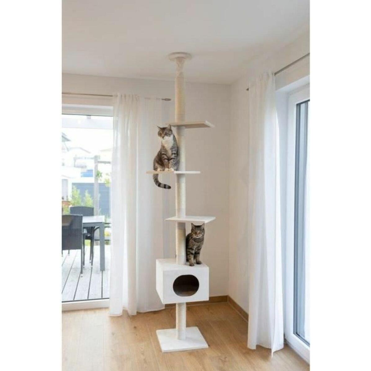 Arbre à chat - 260 cm - Ferdi blanc