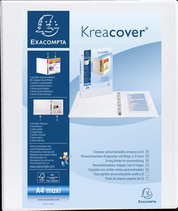 Actual product image Exacompta Kreacover ring binder (A4, 47 mm, 1 Piece)