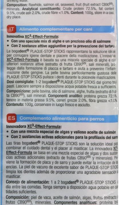 Produktbild Bogadent Ergnzungsfutter Plaque Stop Sticks mini 100 g (100 g)