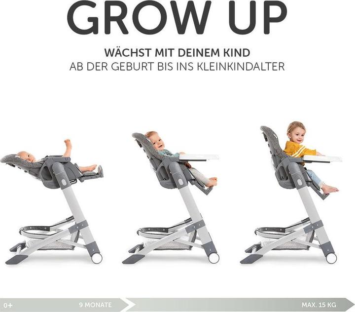 Actual product image Hauck Highchairs Highchair & baby lounger from birth - Grow Up Newborn Set (Highchair)
